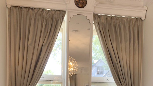 Tall custom drapes